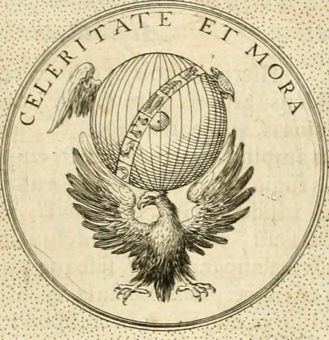 An illustration from Symbola diuina & humana pontificvm, imperatorvm, regvm : accessit breuis & facilis isagoge Iac. Typotii : ex mvsaeo Octavii de Strada civis Romani : tomus primus[-tertius], 1601, leaf 586