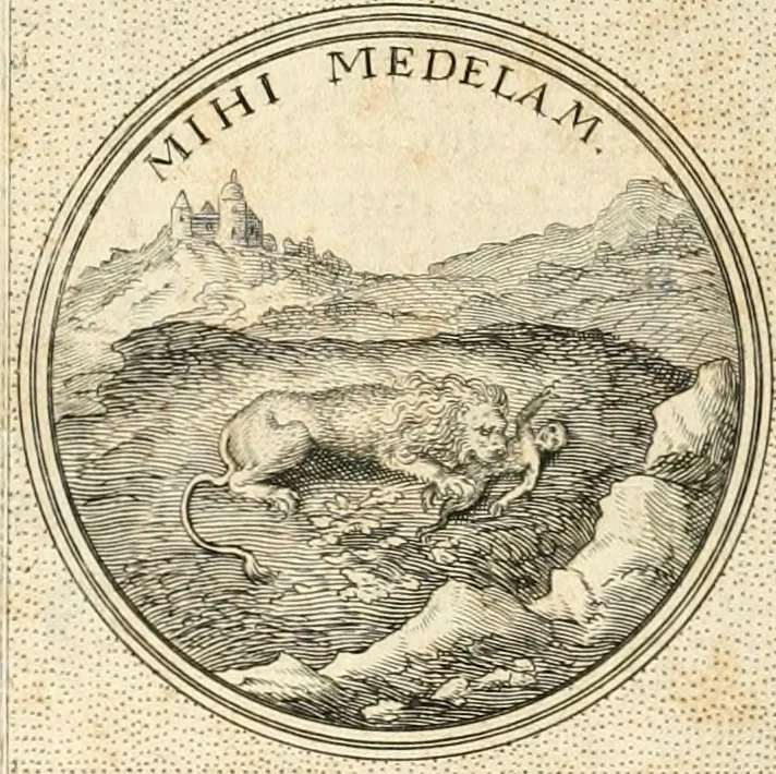 An illustration from Symbola diuina & humana pontificvm, imperatorvm, regvm : accessit breuis & facilis isagoge Iac. Typotii : ex mvsaeo Octavii de Strada civis Romani : tomus primus[-tertius], 1601, leaf 609