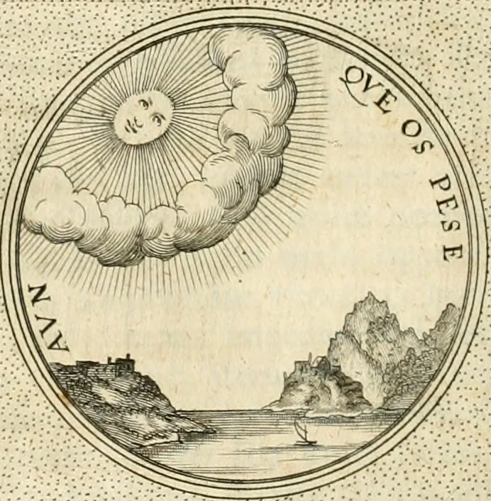 An illustration from Symbola diuina & humana pontificvm, imperatorvm, regvm : accessit breuis & facilis isagoge Iac. Typotii : ex mvsaeo Octavii de Strada civis Romani : tomus primus[-tertius], 1601, leaf 621