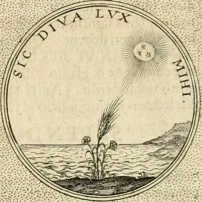 An illustration from Symbola diuina & humana pontificvm, imperatorvm, regvm : accessit breuis & facilis isagoge Iac. Typotii : ex mvsaeo Octavii de Strada civis Romani : tomus primus[-tertius], 1601, leaf 625
