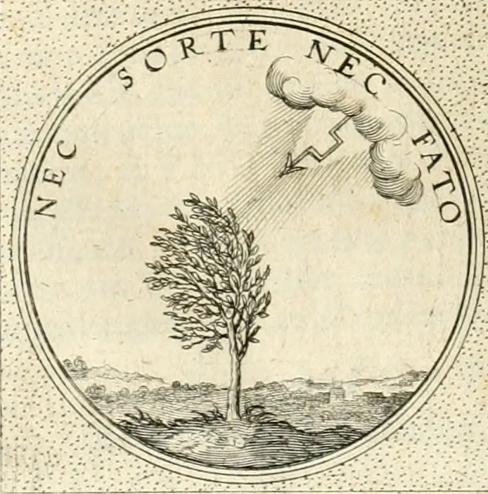 An illustration from Symbola diuina & humana pontificvm, imperatorvm, regvm : accessit breuis & facilis isagoge Iac. Typotii : ex mvsaeo Octavii de Strada civis Romani : tomus primus[-tertius], 1601, leaf 625