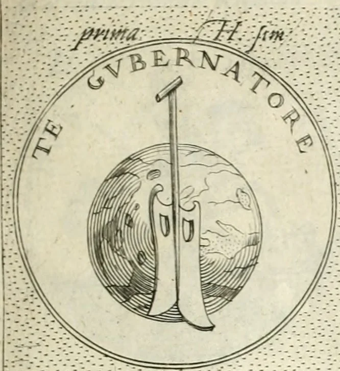An illustration from Symbola diuina & humana pontificvm, imperatorvm, regvm : accessit breuis & facilis isagoge Iac. Typotii : ex mvsaeo Octavii de Strada civis Romani : tomus primus[-tertius], 1601, leaf 64