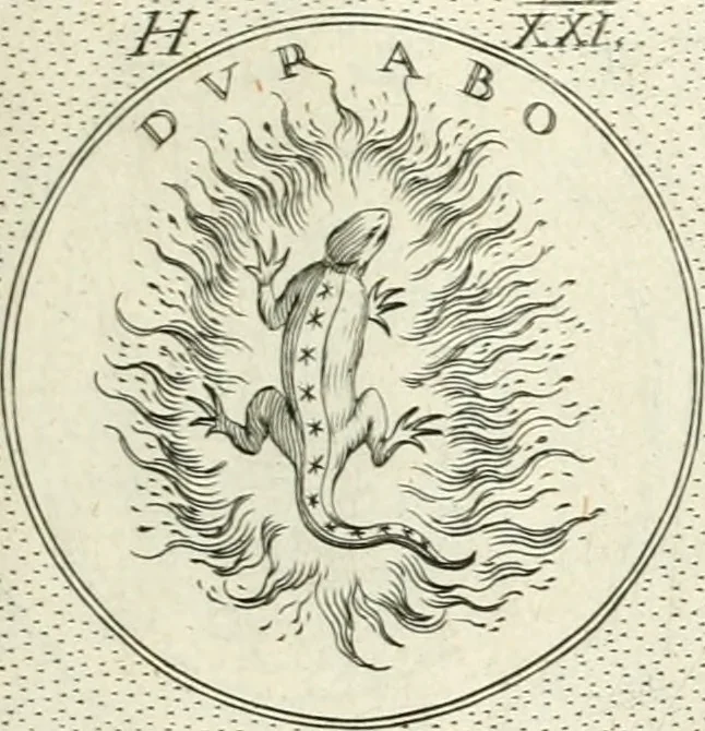 An illustration from Symbola diuina & humana pontificvm, imperatorvm, regvm : accessit breuis & facilis isagoge Iac. Typotii : ex mvsaeo Octavii de Strada civis Romani : tomus primus[-tertius], 1601, leaf 70