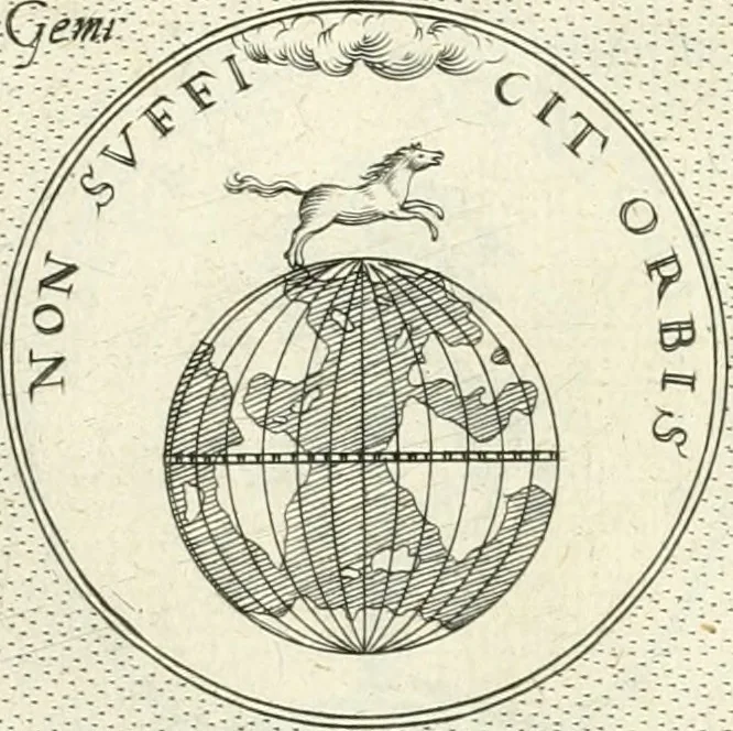 An illustration from Symbola diuina & humana pontificvm, imperatorvm, regvm : accessit breuis & facilis isagoge Iac. Typotii : ex mvsaeo Octavii de Strada civis Romani : tomus primus[-tertius], 1601, leaf 74