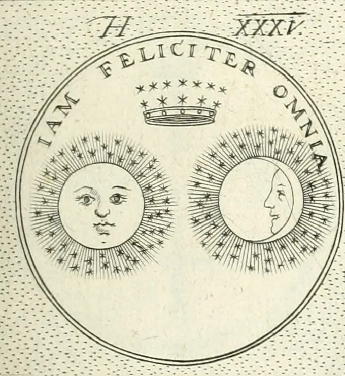 An illustration from Symbola diuina & humana pontificvm, imperatorvm, regvm : accessit breuis & facilis isagoge Iac. Typotii : ex mvsaeo Octavii de Strada civis Romani : tomus primus[-tertius], 1601, leaf 76