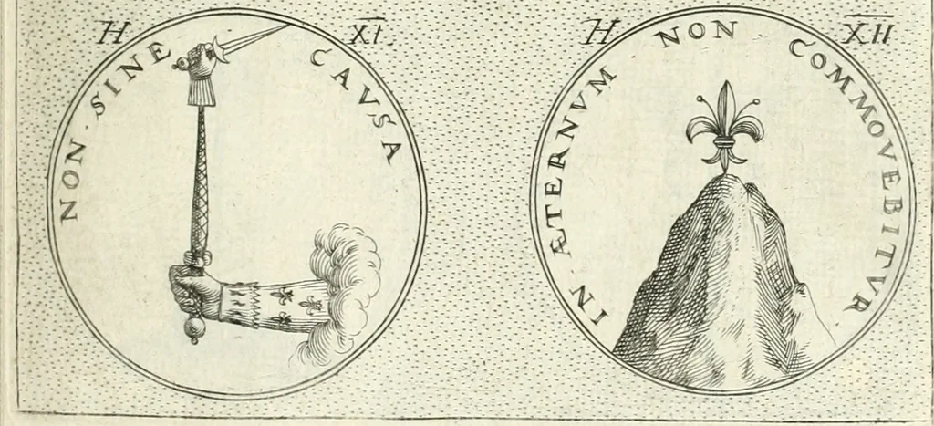 An illustration from Symbola diuina & humana pontificvm, imperatorvm, regvm : accessit breuis & facilis isagoge Iac. Typotii : ex mvsaeo Octavii de Strada civis Romani : tomus primus[-tertius], 1601, leaf 80