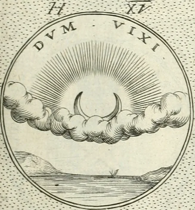 An illustration from Symbola diuina & humana pontificvm, imperatorvm, regvm : accessit breuis & facilis isagoge Iac. Typotii : ex mvsaeo Octavii de Strada civis Romani : tomus primus[-tertius], 1601, leaf 82