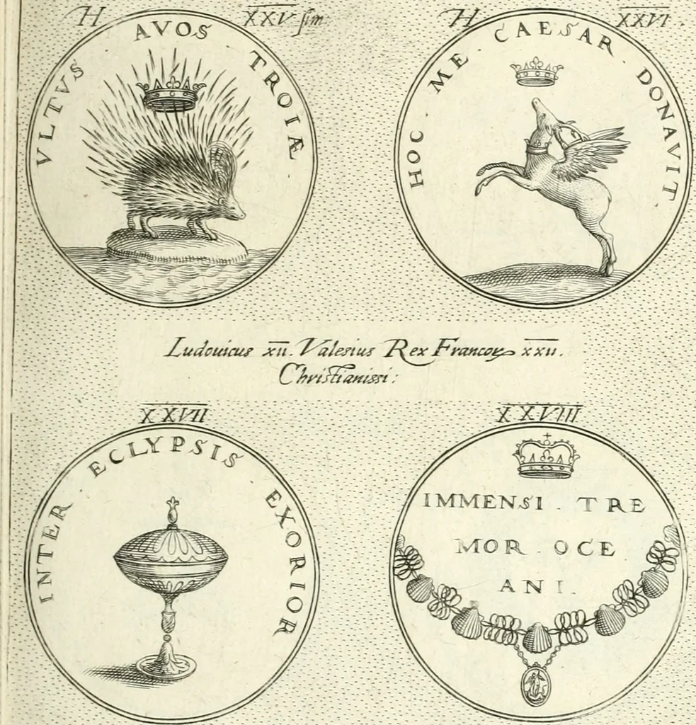 An illustration from Symbola diuina & humana pontificvm, imperatorvm, regvm : accessit breuis & facilis isagoge Iac. Typotii : ex mvsaeo Octavii de Strada civis Romani : tomus primus[-tertius], 1601, leaf 86