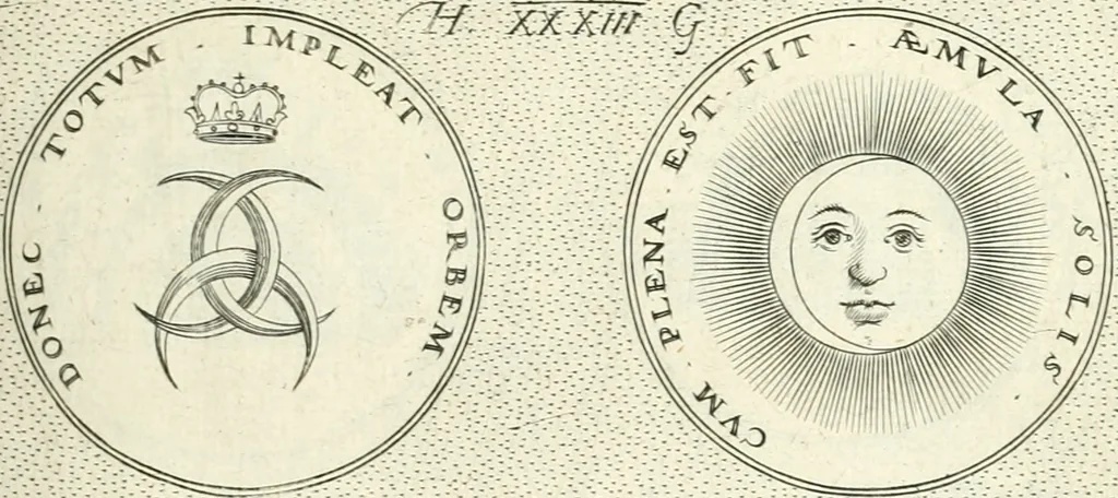 An illustration from Symbola diuina & humana pontificvm, imperatorvm, regvm : accessit breuis & facilis isagoge Iac. Typotii : ex mvsaeo Octavii de Strada civis Romani : tomus primus[-tertius], 1601, leaf 88