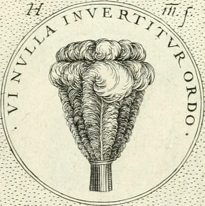 An illustration from Symbola diuina & humana pontificvm, imperatorvm, regvm : accessit breuis & facilis isagoge Iac. Typotii : ex mvsaeo Octavii de Strada civis Romani : tomus primus[-tertius], 1601, leaf 98
