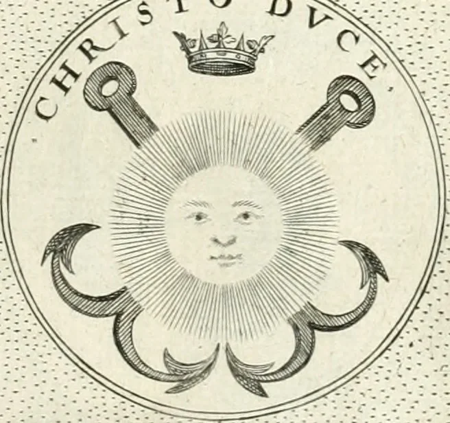 An illustration from Symbola diuina & humana pontificvm, imperatorvm, regvm : accessit breuis & facilis isagoge Iac. Typotii : ex mvsaeo Octavii de Strada civis Romani : tomus primus[-tertius], 1601, leaf 98