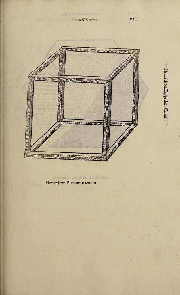 An illustration from Diuina proportione : opera a tutti glingegni perspicaci e curiosi necessaria oue ciascun studioso di philosophia, prospectiua, pictura sculpura, architectura, musica, e altre mathematice, suauissima, sottile, e admirabile doctrina consequira e de lectarasso co[n] varie questione de secretissima scientia, 1509, leaf 209