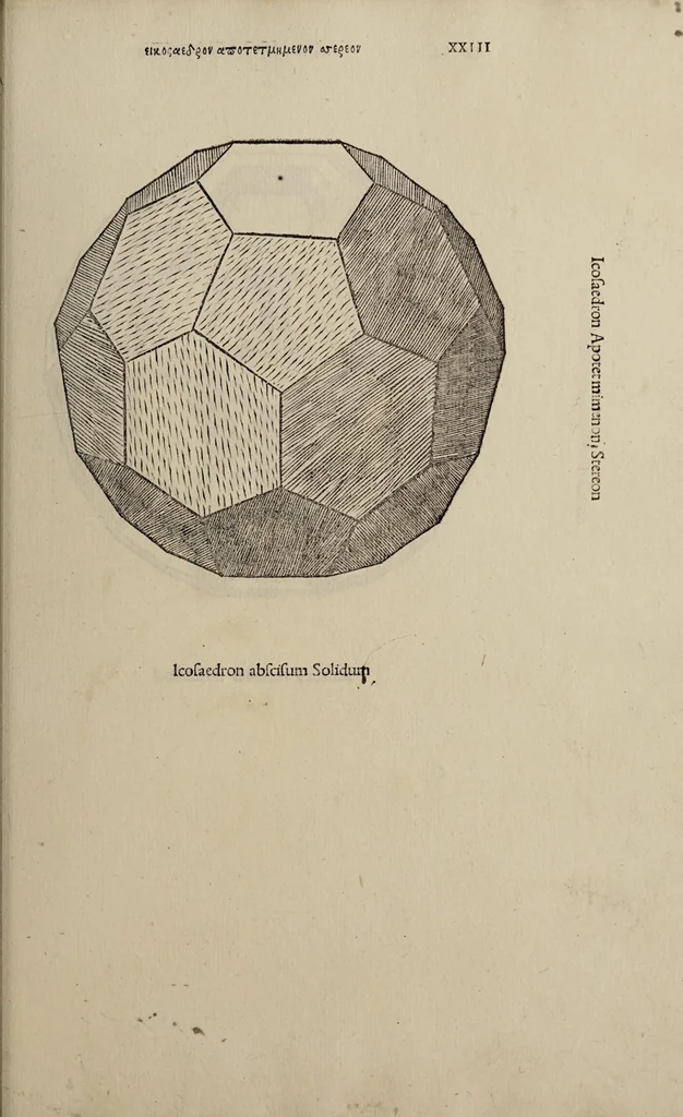 An illustration from Diuina proportione : opera a tutti glingegni perspicaci e curiosi necessaria oue ciascun studioso di philosophia, prospectiua, pictura sculpura, architectura, musica, e altre mathematice, suauissima, sottile, e admirabile doctrina consequira e de lectarasso co[n] varie questione de secretissima scientia, 1509, leaf 239
