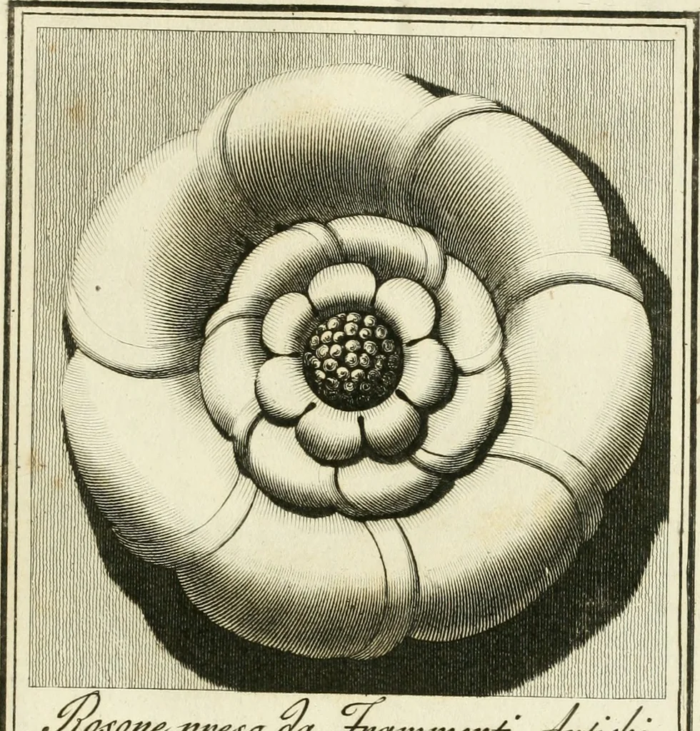 An illustration from Manuale di varj ornamenti tratti dalle fabbriche, e frammenti antichi : per uso, e commodo de' pittori, scultori, architetti, scarpellini, stuccatori, intagliatori di pietre, e legni, argentieri, giojellieri, ricamatori, ebanisti & c., 1781, leaf 88