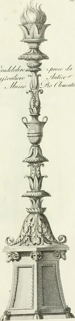 An illustration from Manuale di varj ornamenti tratti dalle fabbriche, e frammenti antichi : per uso, e commodo de' pittori, scultori, architetti, scarpellini, stuccatori, intagliatori di pietre, e legni, argentieri, giojellieri, ricamatori, ebanisti & c., 1781, leaf 114