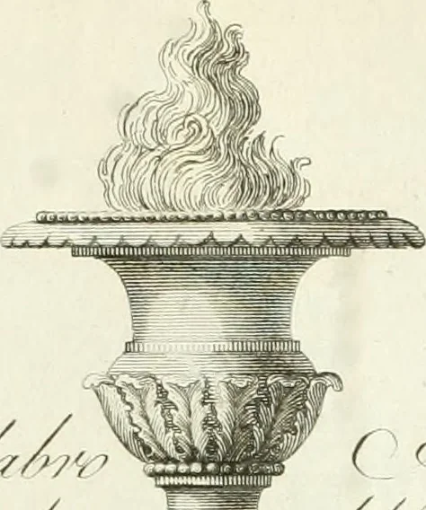 An illustration from Manuale di varj ornamenti tratti dalle fabbriche, e frammenti antichi : per uso, e commodo de' pittori, scultori, architetti, scarpellini, stuccatori, intagliatori di pietre, e legni, argentieri, giojellieri, ricamatori, ebanisti & c., 1781, leaf 128