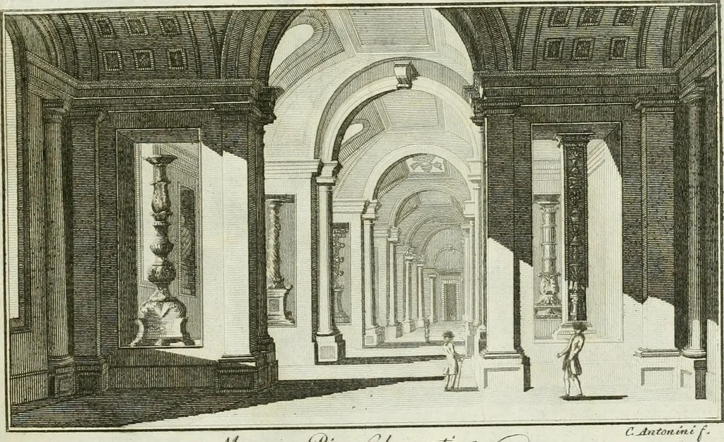 An illustration from Manuale di varj ornamenti tratti dalle fabbriche, e frammenti antichi : per uso, e commodo de' pittori, scultori, architetti, scarpellini, stuccatori, intagliatori di pietre, e legni, argentieri, giojellieri, ricamatori, ebanisti & c., 1781, leaf 4