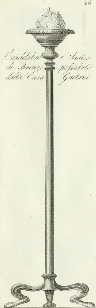 An illustration from Manuale di varj ornamenti tratti dalle fabbriche, e frammenti antichi : per uso, e commodo de' pittori, scultori, architetti, scarpellini, stuccatori, intagliatori di pietre, e legni, argentieri, giojellieri, ricamatori, ebanisti & c., 1781, leaf 64