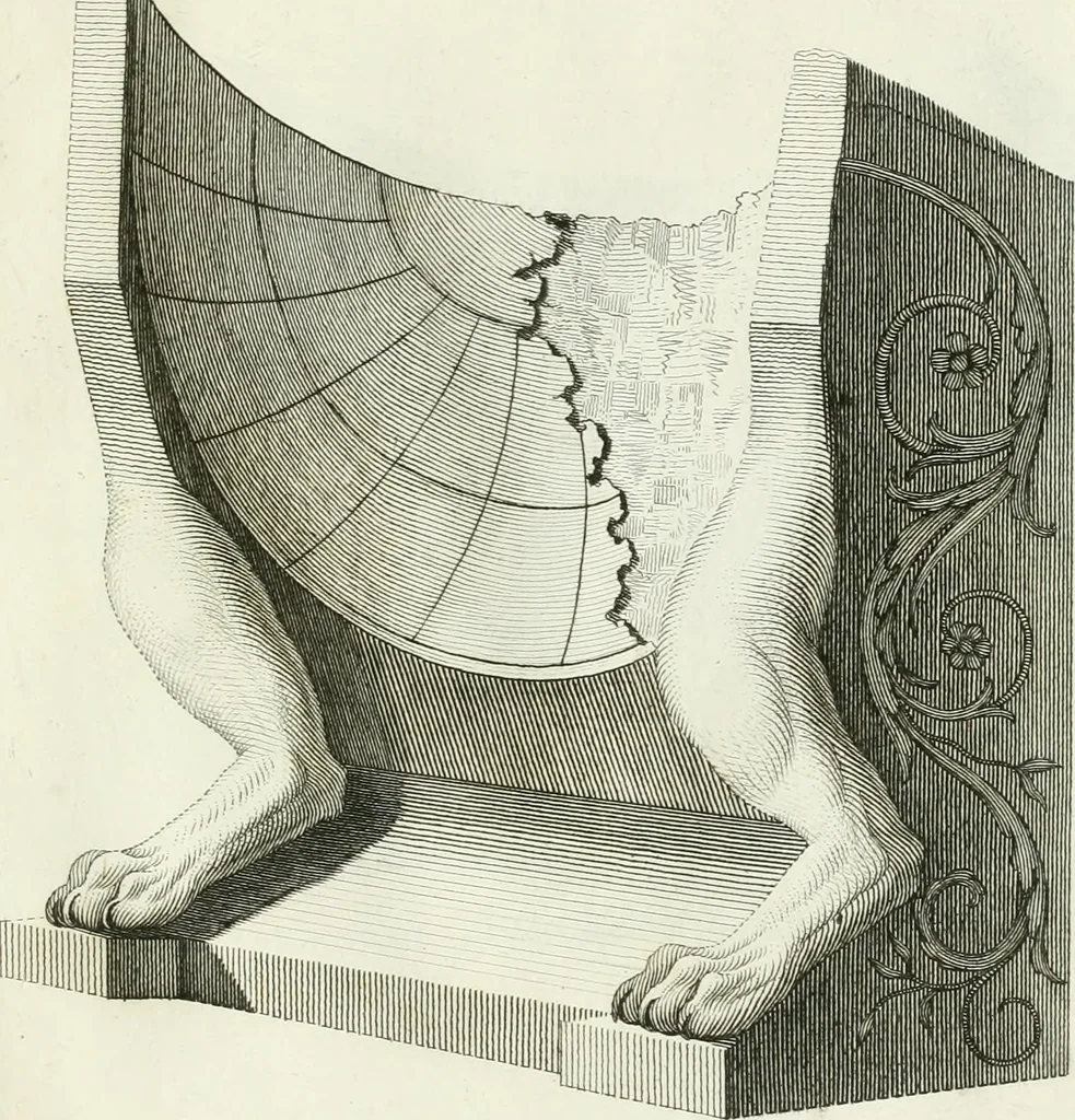 An illustration from Manuale di varj ornamenti tratti dalle fabbriche, e frammenti antichi : per uso, e commodo de' pittori, scultori, architetti, scarpellini, stuccatori, intagliatori di pietre, e legni, argentieri, giojellieri, ricamatori, ebanisti & c., 1781, leaf 80