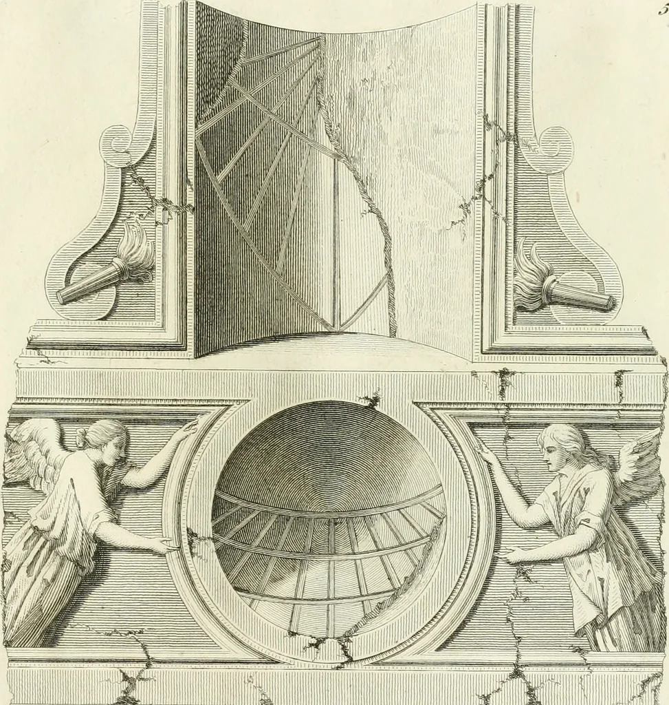 An illustration from Manuale di varj ornamenti tratti dalle fabbriche, e frammenti antichi : per uso, e commodo de' pittori, scultori, architetti, scarpellini, stuccatori, intagliatori di pietre, e legni, argentieri, giojellieri, ricamatori, ebanisti & c., 1781, leaf 84