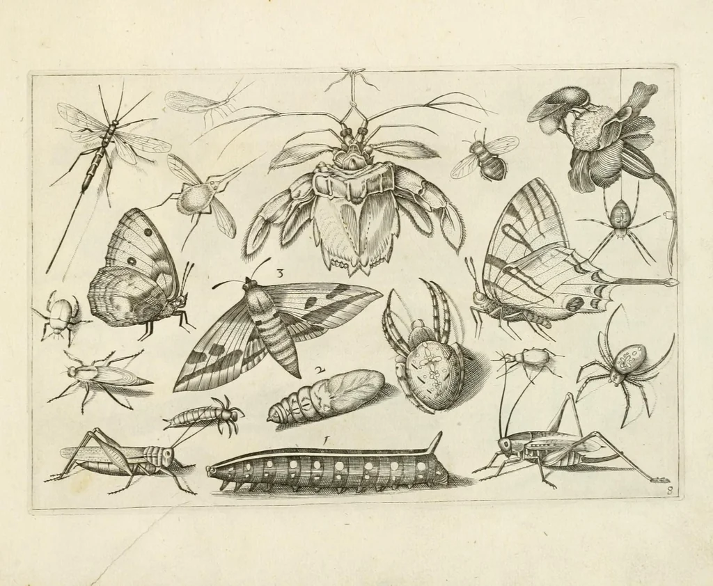 An illustration from Diversæ insectarum volatilium : icones ad vivum accuratissmè depictæ per celeberrimum pictorem, 1630, leaf 19