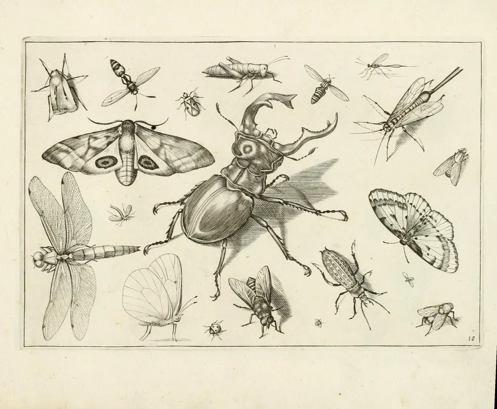 An illustration from Diversæ insectarum volatilium : icones ad vivum accuratissmè depictæ per celeberrimum pictorem, 1630, leaf 23