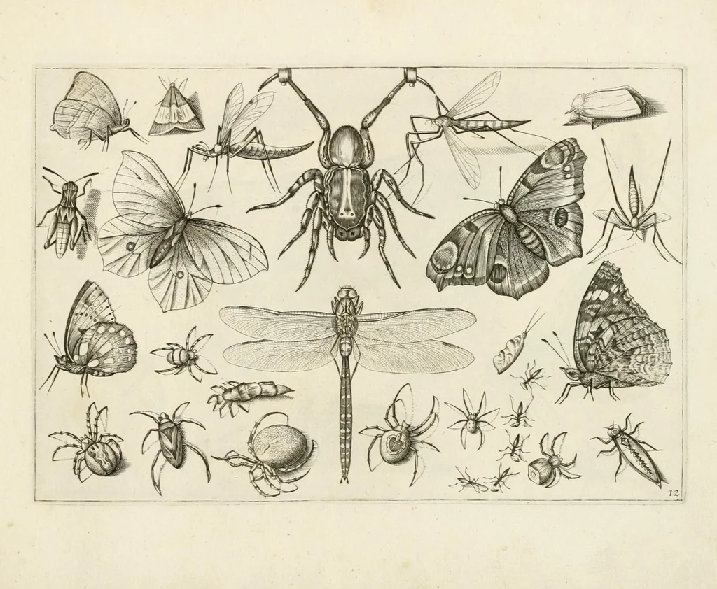 An illustration from Diversæ insectarum volatilium : icones ad vivum accuratissmè depictæ per celeberrimum pictorem, 1630, leaf 27