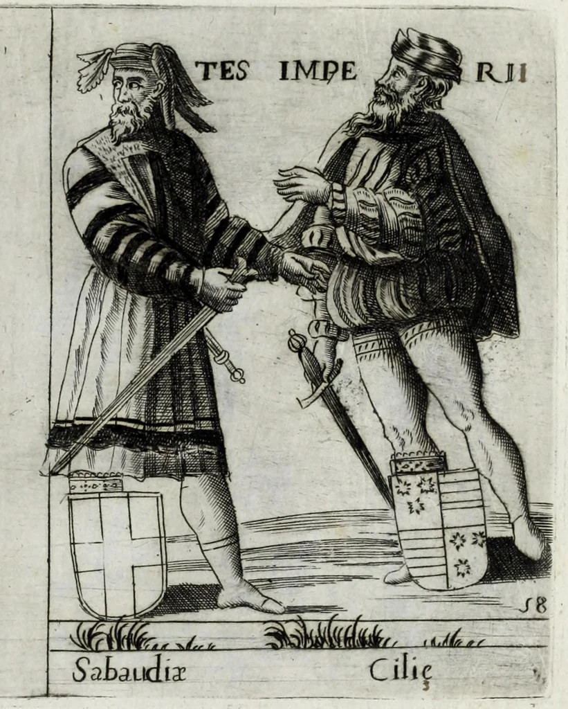 An illustration from [Diversarv[m] nationvm habitvs], 1590, leaf 17