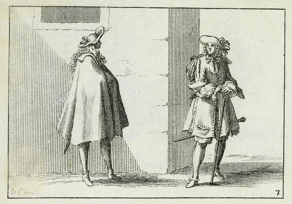 An illustration from Divers desseins de figures, et de paysages, pour apprendre à dessiner à la plume : dédiez à Monsieur Colbert d'Ormoy, leaf 15
