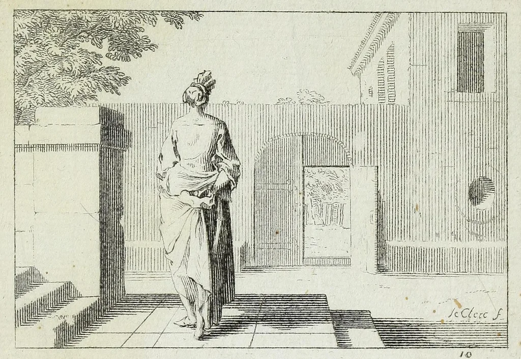 An illustration from Divers desseins de figures, et de paysages, pour apprendre à dessiner à la plume : dédiez à Monsieur Colbert d'Ormoy, leaf 21
