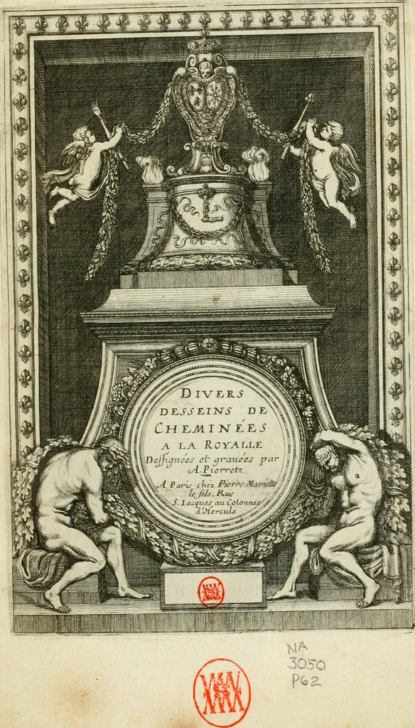 An illustration from Divers desseins de cheminées a la royalle, 1600, leaf 4