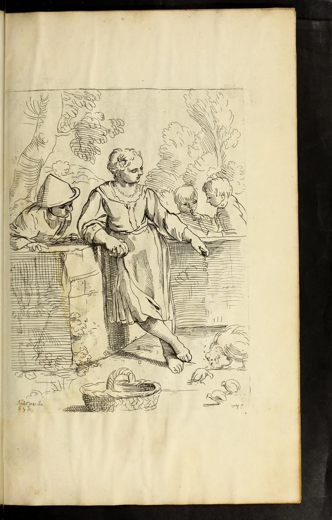An illustration from Diverse figure al nvmero di ottanta, 1646, leaf 205