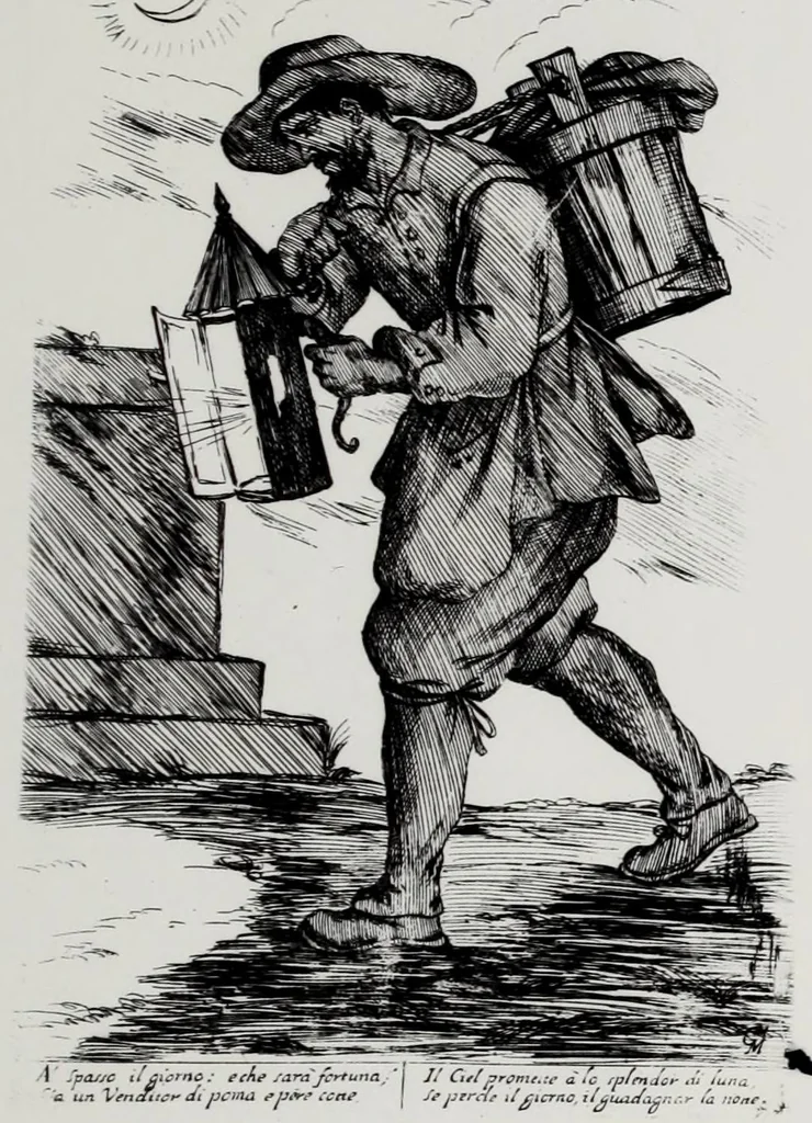 An illustration from Diverse figure al nvmero di ottanta, 1646, leaf 33