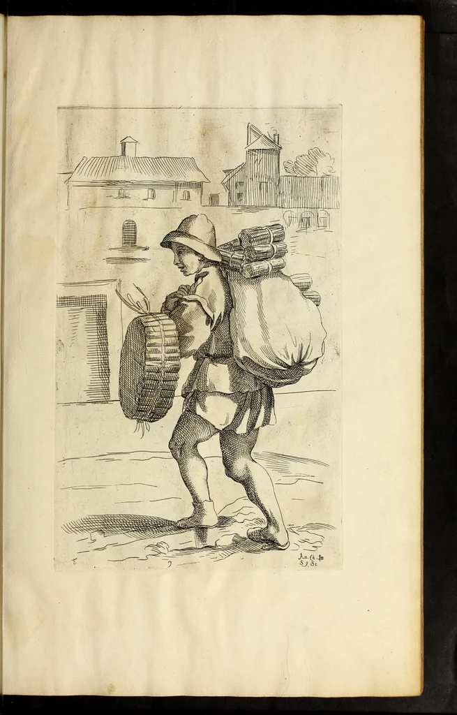 An illustration from Diverse figure al nvmero di ottanta, 1646, leaf 67