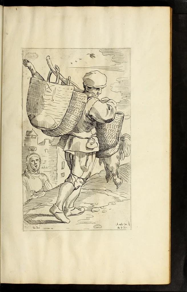 An illustration from Diverse figure al nvmero di ottanta, 1646, leaf 93