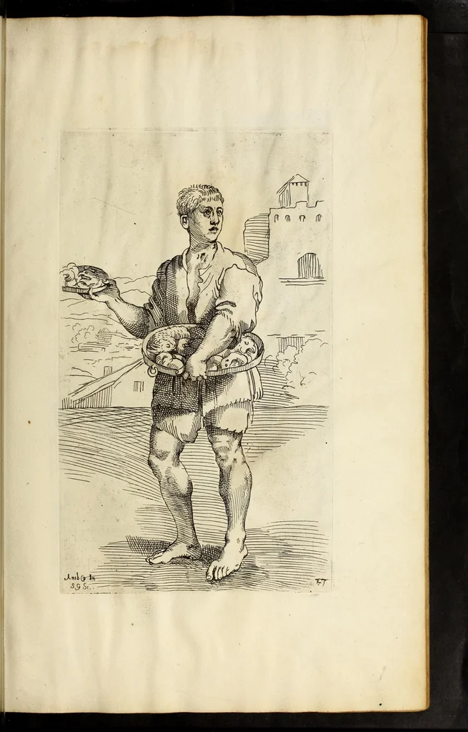 An illustration from Diverse figure al nvmero di ottanta, 1646, leaf 95