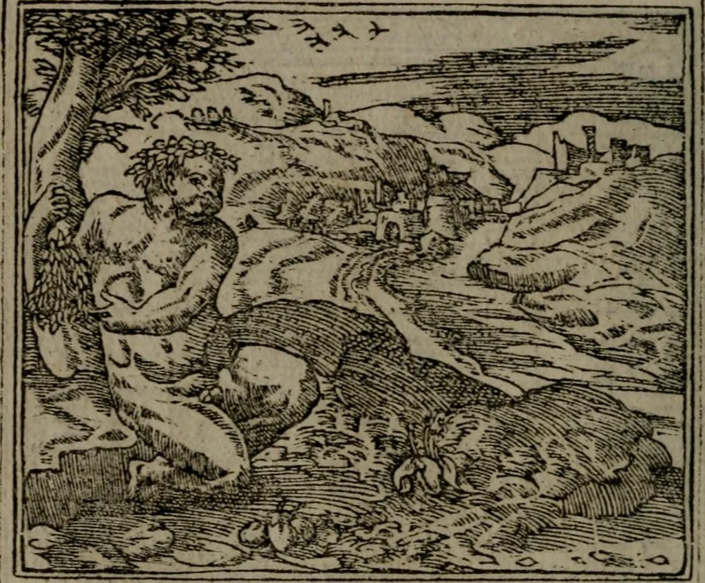 An illustration from Diverse imprese accommodate a diuerse moralità : con versi che i loro significati dichiarano insieme con molte altre nella lingua Italiana non piu tradotte, 1551, leaf 109