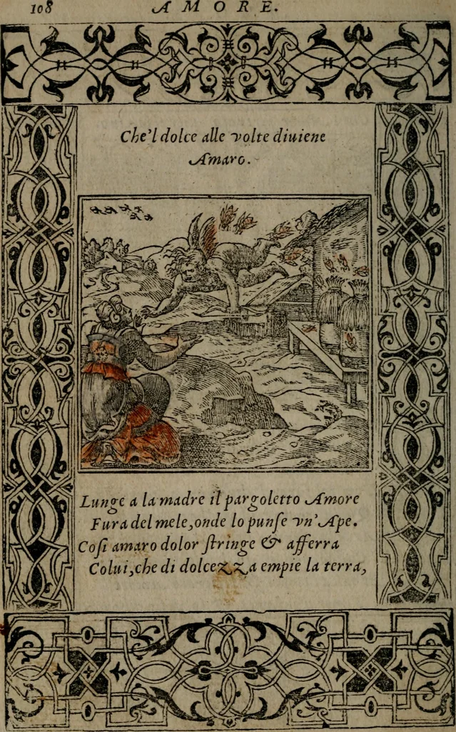 An illustration from Diverse imprese accommodate a diuerse moralità : con versi che i loro significati dichiarano insieme con molte altre nella lingua Italiana non piu tradotte, 1551, leaf 111