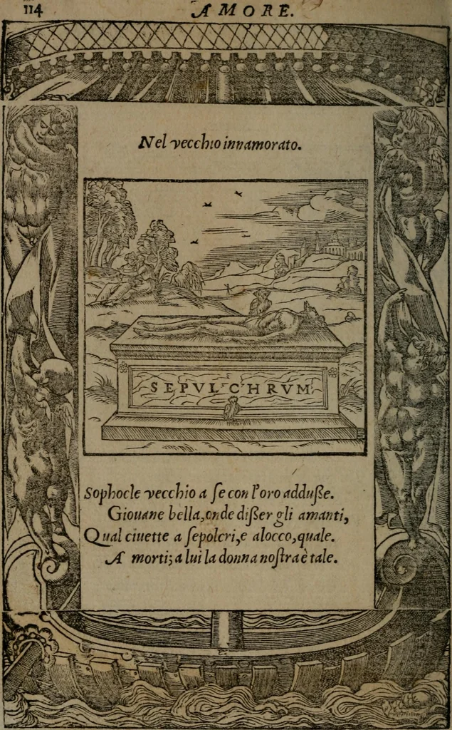 An illustration from Diverse imprese accommodate a diuerse moralità : con versi che i loro significati dichiarano insieme con molte altre nella lingua Italiana non piu tradotte, 1551, leaf 117