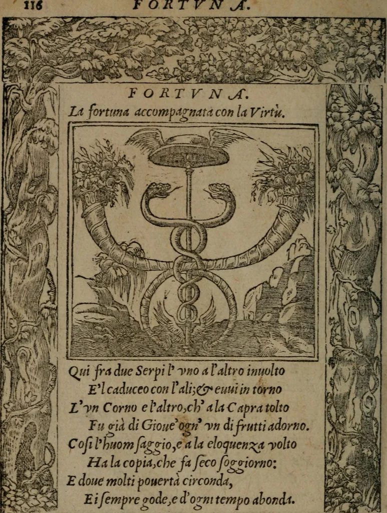 An illustration from Diverse imprese accommodate a diuerse moralità : con versi che i loro significati dichiarano insieme con molte altre nella lingua Italiana non piu tradotte, 1551, leaf 119