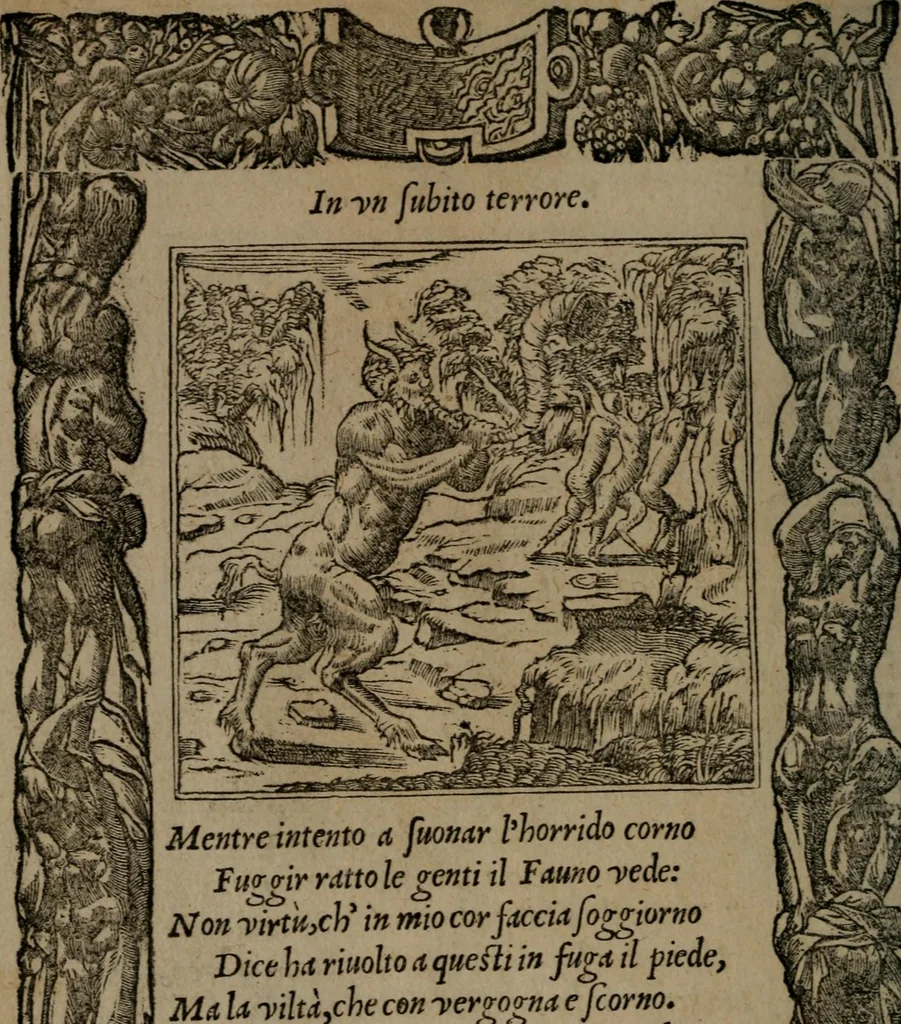 An illustration from Diverse imprese accommodate a diuerse moralità : con versi che i loro significati dichiarano insieme con molte altre nella lingua Italiana non piu tradotte, 1551, leaf 123