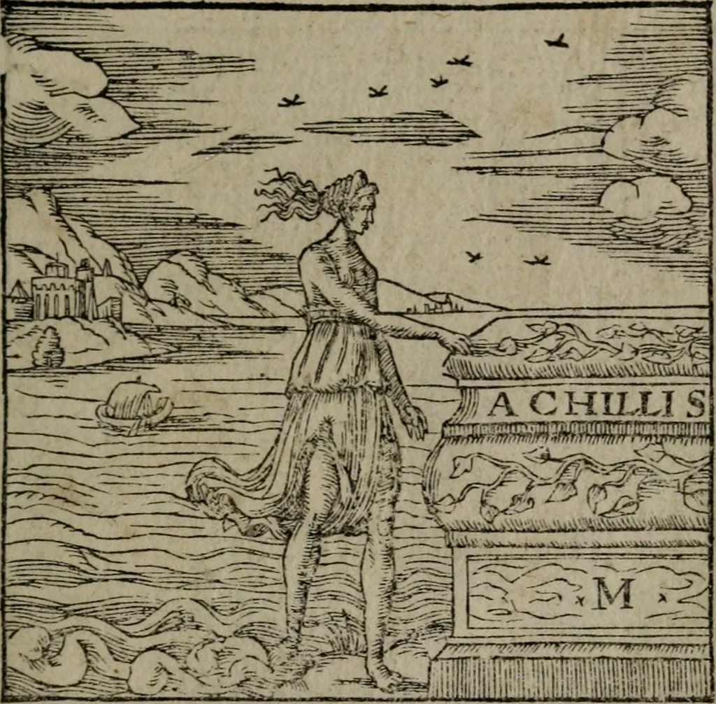 An illustration from Diverse imprese accommodate a diuerse moralità : con versi che i loro significati dichiarano insieme con molte altre nella lingua Italiana non piu tradotte, 1551, leaf 136
