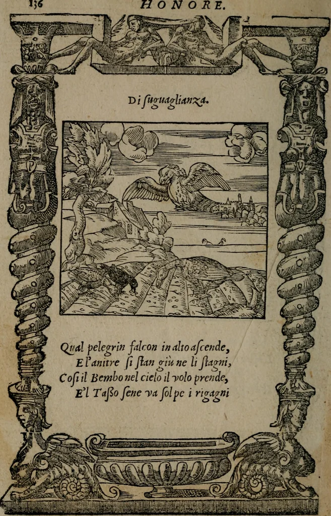 An illustration from Diverse imprese accommodate a diuerse moralità : con versi che i loro significati dichiarano insieme con molte altre nella lingua Italiana non piu tradotte, 1551, leaf 139