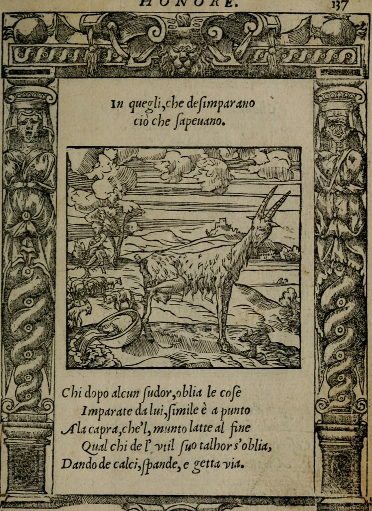 An illustration from Diverse imprese accommodate a diuerse moralità : con versi che i loro significati dichiarano insieme con molte altre nella lingua Italiana non piu tradotte, 1551, leaf 140