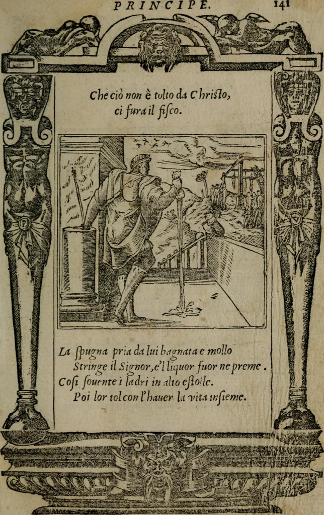 An illustration from Diverse imprese accommodate a diuerse moralità : con versi che i loro significati dichiarano insieme con molte altre nella lingua Italiana non piu tradotte, 1551, leaf 144