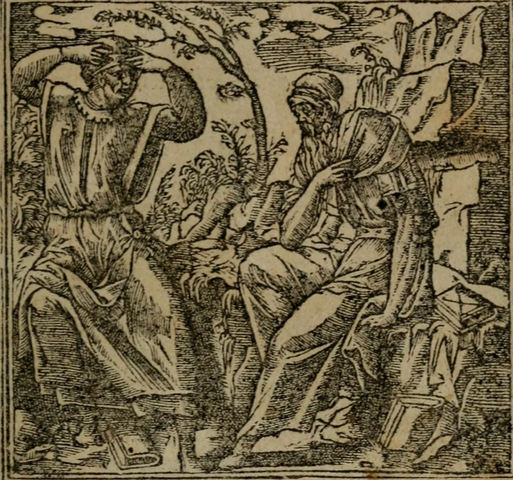 An illustration from Diverse imprese accommodate a diuerse moralità : con versi che i loro significati dichiarano insieme con molte altre nella lingua Italiana non piu tradotte, 1551, leaf 148