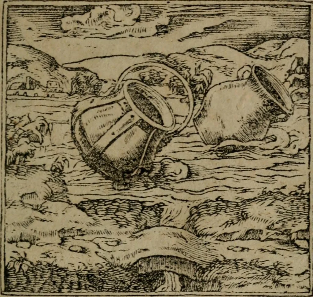 An illustration from Diverse imprese accommodate a diuerse moralità : con versi che i loro significati dichiarano insieme con molte altre nella lingua Italiana non piu tradotte, 1551, leaf 158