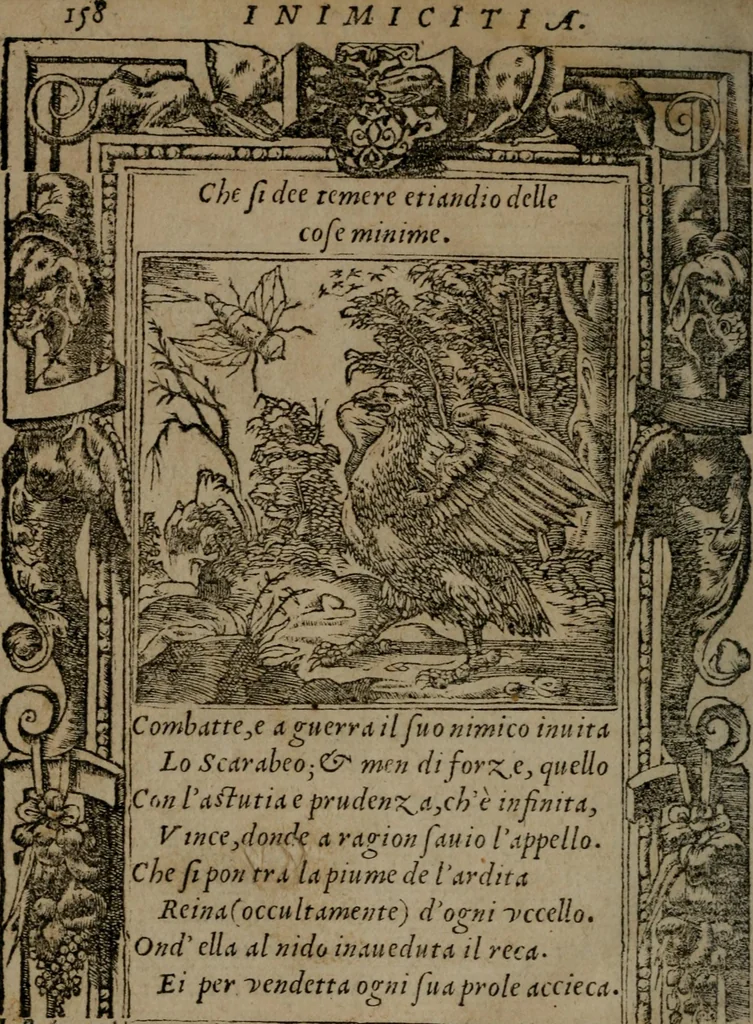 An illustration from Diverse imprese accommodate a diuerse moralità : con versi che i loro significati dichiarano insieme con molte altre nella lingua Italiana non piu tradotte, 1551, leaf 161