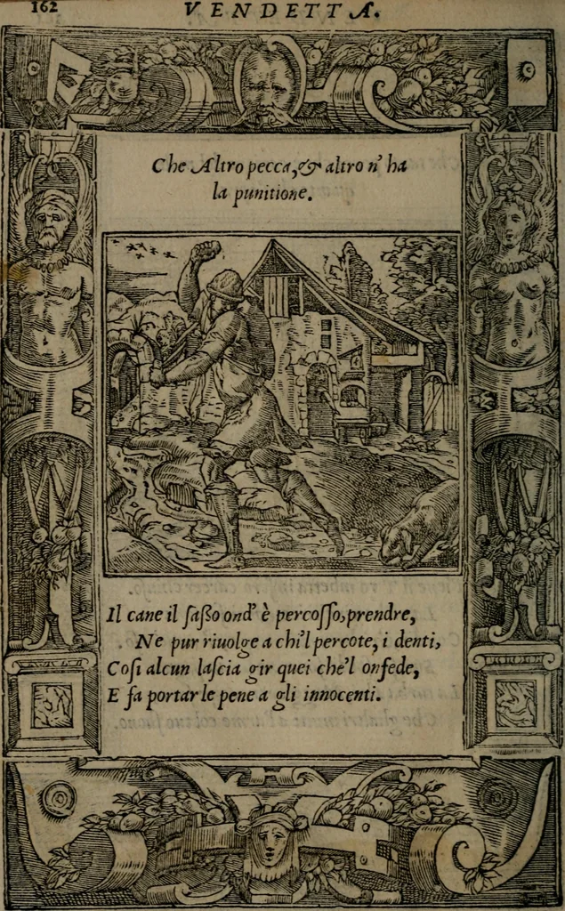 An illustration from Diverse imprese accommodate a diuerse moralità : con versi che i loro significati dichiarano insieme con molte altre nella lingua Italiana non piu tradotte, 1551, leaf 165