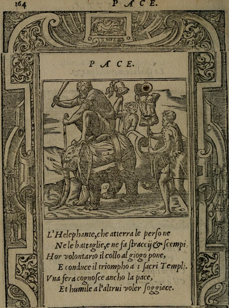 An illustration from Diverse imprese accommodate a diuerse moralità : con versi che i loro significati dichiarano insieme con molte altre nella lingua Italiana non piu tradotte, 1551, leaf 167